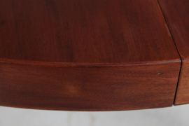 Ole Wanscher Large Round Dining Table of Mahogany Made by A. J. Iversen Denmark. Mid-century Scandinavian Modern.