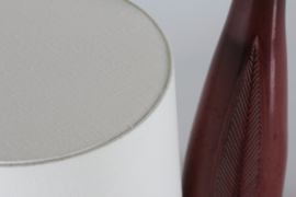 High Royal Copenhagen Ox Blood Stoneware Table Lamp by Gerd Bøgelund Denmark 60s. Danish Ceramic.