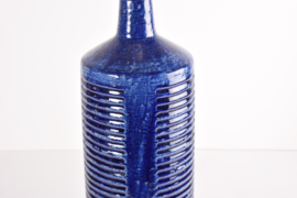 Rare Very Tall Palshus Blue Table Lamp Danish Mid-Century Modern Ceramic, 1960s, 79 cm / 31" Tall