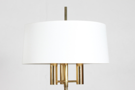 Svend Aage Holm Sørensen Style Pair of Danish Modern Floor Lamps of Brass 1960s