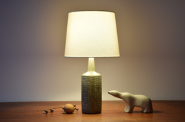 Danish Palshus Table Lamp Dusted Green with Shade, Design Per Linnemann-Schmidt, Model DL 30, Modern Ceramic 1960s