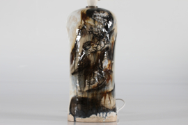 Danish Modern Tall Sculptural Ceramic Table Lamp by Jeppe Hagedorn-Olsen, 1960s Vintage Ceramic