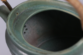 RARE and EARLY "Relief" Teapot by Danish Jens Harald Quistgaad IHQ, Stoneware with Green Glaze,1960s