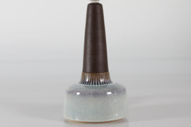 Danish Mid-century Søholm Ceramic Table Lamp Brown Blue Purple by Einar Johansen.