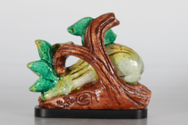 Gunnar Nylund Animal Sculpture of Weasel in Nature for Rörstrand Sweden, 1960s