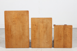 SOLD - Danish Henning Kjærnulf Style Set of Nesting Tables of Solid Oak, 1970s. Vintage Danish Furniture