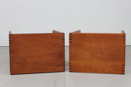 Pair of Nightstands by Esko Pajamies for Asko Finland, Finnish Mid-Century Modern Furniture 1960s to 1970s