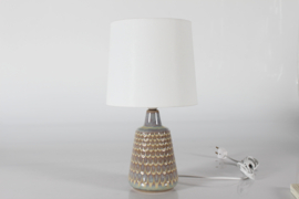Danish Søholm Table Lamp in Einar Johansen Style, Dusty Lilac and Dusty Yellow