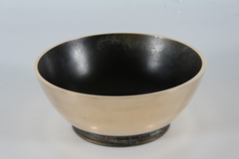 Danish Art Deco Bronze Bowl with Brown Patina in Axel Salto and Tinos Style,1950s