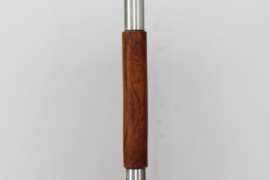 Mid-Century Adjustable Danish Floor Lamp Jo Hammerborg Style, Rosewood and Steel