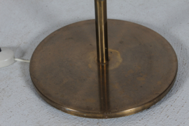 Danish Floor Lamp Jo Hammerborg Style Mid-Century, Teak, Brass and Black Metal