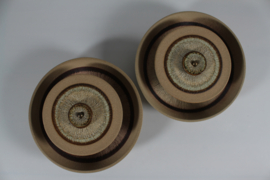 Pair of Søholm Large Sculptural Ceramic Wall Sconces, 1960s Mid-century Denmark.
