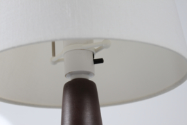 Danish Søholm Ceramic Table Lamp Brown, Blue and Purple Colors by Einar Johansen 1960s Mid-century