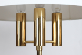 Svend Aage Holm Sørensen Style Pair of Danish Modern Floor Lamps of Brass 1960s