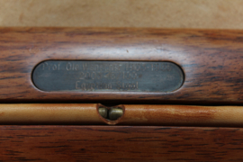 Ole Wanscher Egyptian Stool Model PJ-2000 of Rosewood, Seat of Cognac Colored Leather by Danish PJ Møbler in 2003.