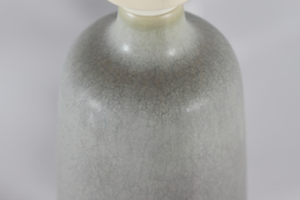 Danish Palshus Small Table/ Bed Side Lamp Grey Hare´s fur Glaze 1960s. Danish Modern Ceramics