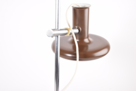 Fog & Mørup "Optima" Desk Table Lamp in Brown & Chrome. Design Hans Due. Danish Modern Lighting 1970s