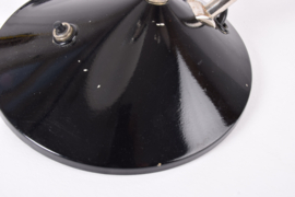 Rare 1960s Hala Zeist Desk Table Lamp Black Lacquer with Mobile Chrome Airplane