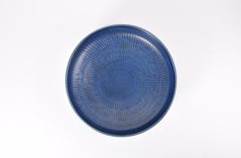Huge! Gunnar Nylund for Nymölle Denmark Bowl with Blue Glaze Danish Scandinavian Mid-century Ceramic 1960s