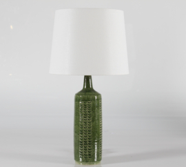 Palshus Ceramic Table Lamp with Apple Green Glossy Glaze APLS, Danish Mid-Century Ceramics 1960s