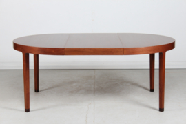 Ole Wanscher Large Round Dining Table of Mahogany Made by A. J. Iversen Denmark. Mid-century Scandinavian Modern.