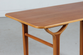 Mølgaard & Hvidt AX Coffee Table of Teak and Beech for Fritz Hansen, Denmark 1950s, Scandinavian Modern