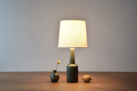 Danish Palshus Small Table Lamp Bottle Green, Midcentury Ceramic, 1960s