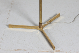 Svend Aage Holm Sørensen Style Pair of Danish Modern Floor Lamps of Brass 1960s
