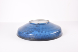 Huge! Gunnar Nylund for Nymölle Denmark Bowl with Blue Glaze Danish Scandinavian Mid-century Ceramic 1960s