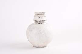 ON HOLD! Svend Hammershøi for Kähler / HAK Tall Budded Vase White Black Double Glaze Danish Mid-century Ceramic // PRICE UPON REQUEST