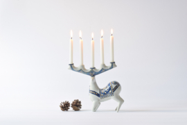 Jeanne Grut for Royal Copenhagen Deer Figurine Candelabra, Danish Ceramic, 1970s