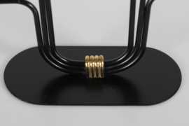 Large Gunnar Ander Sculptural Candelabra with 6 Arm by Ystad Metall Sweden 1960s. Scandinavian Modern Design
