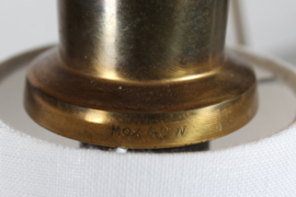 Scandinavian Mid Century 1960s Floor Lamp of Brass and Teak with 3 New Shades