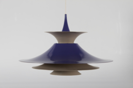 Purple Vintage Erik Balslev Radius Pendant by Fog & Mørup 1970s. Danish Modern Lightning.