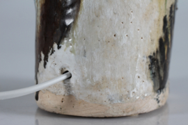 Danish Modern Sculptural Ceramic Table Lamp by Jeppe Hagedorn-Olsen, 1960s Mid-century Lightning