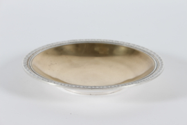 Danish Art Deco Just Andersen Decorative Bronze Bowl with Silver and Gold Plating 1930s