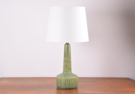 Danish Midcentury Palshus Tall Green Blue Table Lamp, by Per Linnemann-Schmidt, Modern Ceramic 1960s