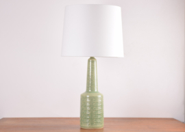 Palshus Very Tall Ceramic Table Lamp Green Glaze, by Per Linnemann-Schmidt, Danish Midcentury Modern 1960s