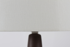 Danish Mid-century Søholm Ceramic Table Lamp Brown Blue Purple by Einar Johansen.