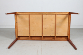 SOLD - Haslev Furniture Writing Desk of Teak with 4 Drawers by Severin Hansen Jr. Denmark Mid-century.