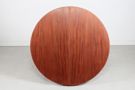 Ole Wanscher Large Round Dining Table of Mahogany Made by A. J. Iversen Denmark. Mid-century Scandinavian Modern.