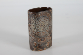 Nils Thorsson for Royal Copenhagen from the BACA Line,  Oval Faience Vase Danish Ceramic 1975-79