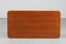 Mølgaard & Hvidt AX Coffee Table of Teak and Beech for Fritz Hansen, Denmark 1950s, Scandinavian Modern
