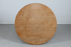 Danish Round Extendable Dining Table of Oak in Henning  Kjærnulf Manner Ø 120 cm