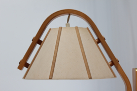 Scandinavian Modern Aneta Wall Lamp by Jan Wickelgren Beech Wood, Sweden 1970s Vintage Lightning