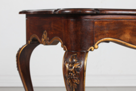 Kähler Rococo Style Table with Zodiac Signs Tiles by Jens Thirslund, Denmark 1930s