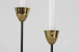 Large Gunnar Ander Sculptural Candelabra with 6 Arm by Ystad Metall Sweden 1960s. Scandinavian Modern Design