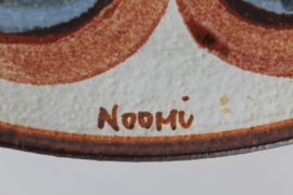 Huge Søholm Stoneware Bowl by Noomi Backhausen with Tree of Life Motif, 1960s Danish Ceramic.