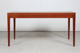 SOLD - Haslev Furniture Writing Desk of Teak with 4 Drawers by Severin Hansen Jr. Denmark Mid-century.
