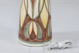 Huge Ceramic Floor Lamp by Rigmor Nielsen for Søholm Denmark 1950s Mid-Century Ceramic